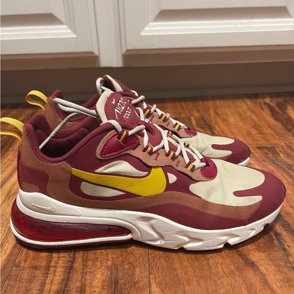 Nike Air Max 270 React Noble Red-Dark Sulfur - Picture 3 of 11